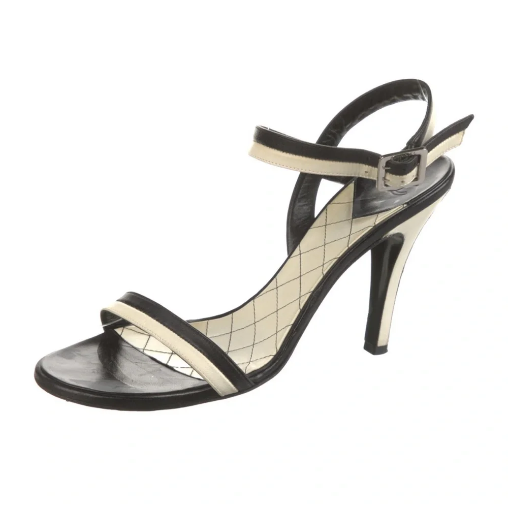 ❌❌SOLD❌❌AUTH Chanel Heels Sandals Sz 39 - Picture 1 of 5
